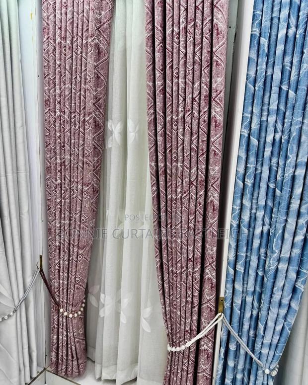 Grey Goid Living Room Curtains - thumbnail 4