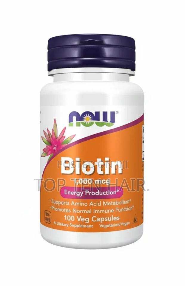 Now Foods. Biotin Supplement. 1000mcg. 100 Capsules.