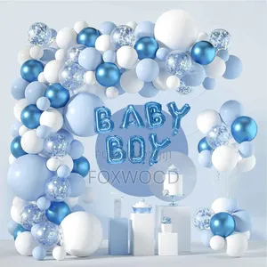 Baby Boy Gender Reveal Balloons Decoration Set
