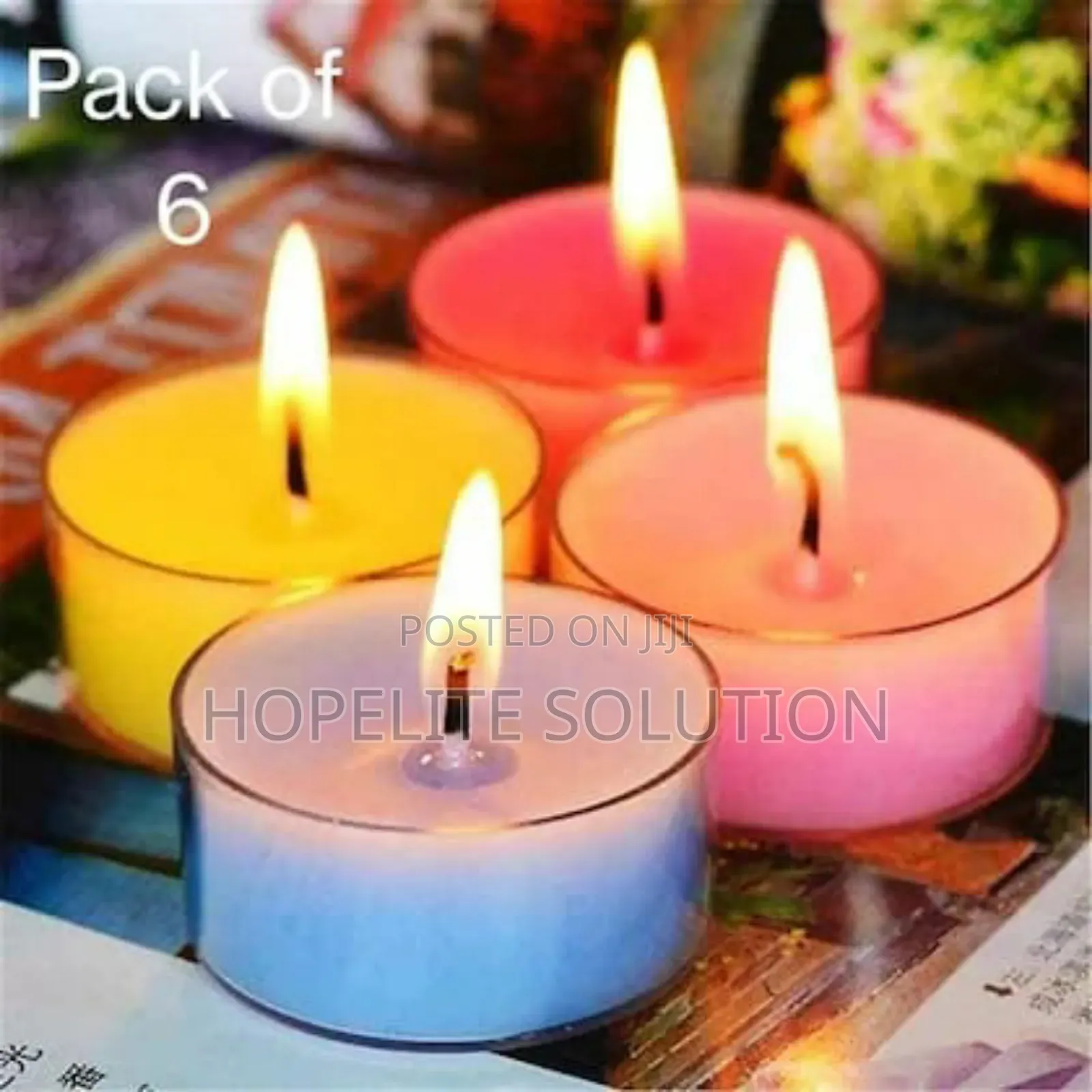 6 Pack Scented Candles