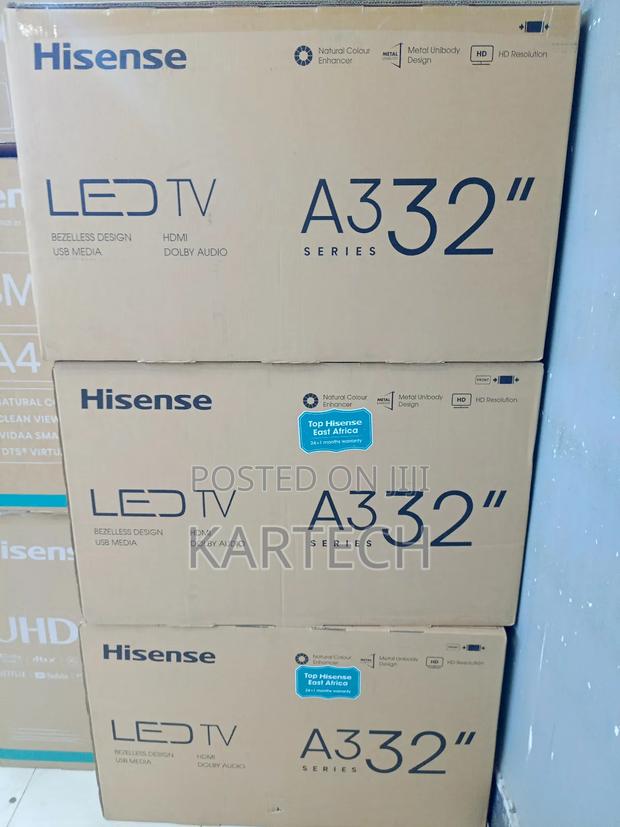 Hisense 32" Inches Frameless Digital Hd Led Tv Inbuilt Decoder - thumbnail 3