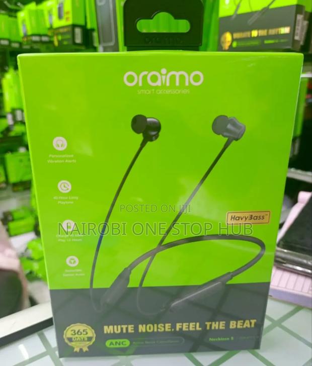 Oraimo Necklace 3 Wireless Earphones - thumbnail 2