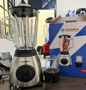 Electromate 350watts, Powerful 2-in-1 Blender With Glass Jar - 1.5ltrs