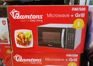 Ramtons 23 Litres (Rm/ 589) Microwave With Grill Rm589 (Silver)