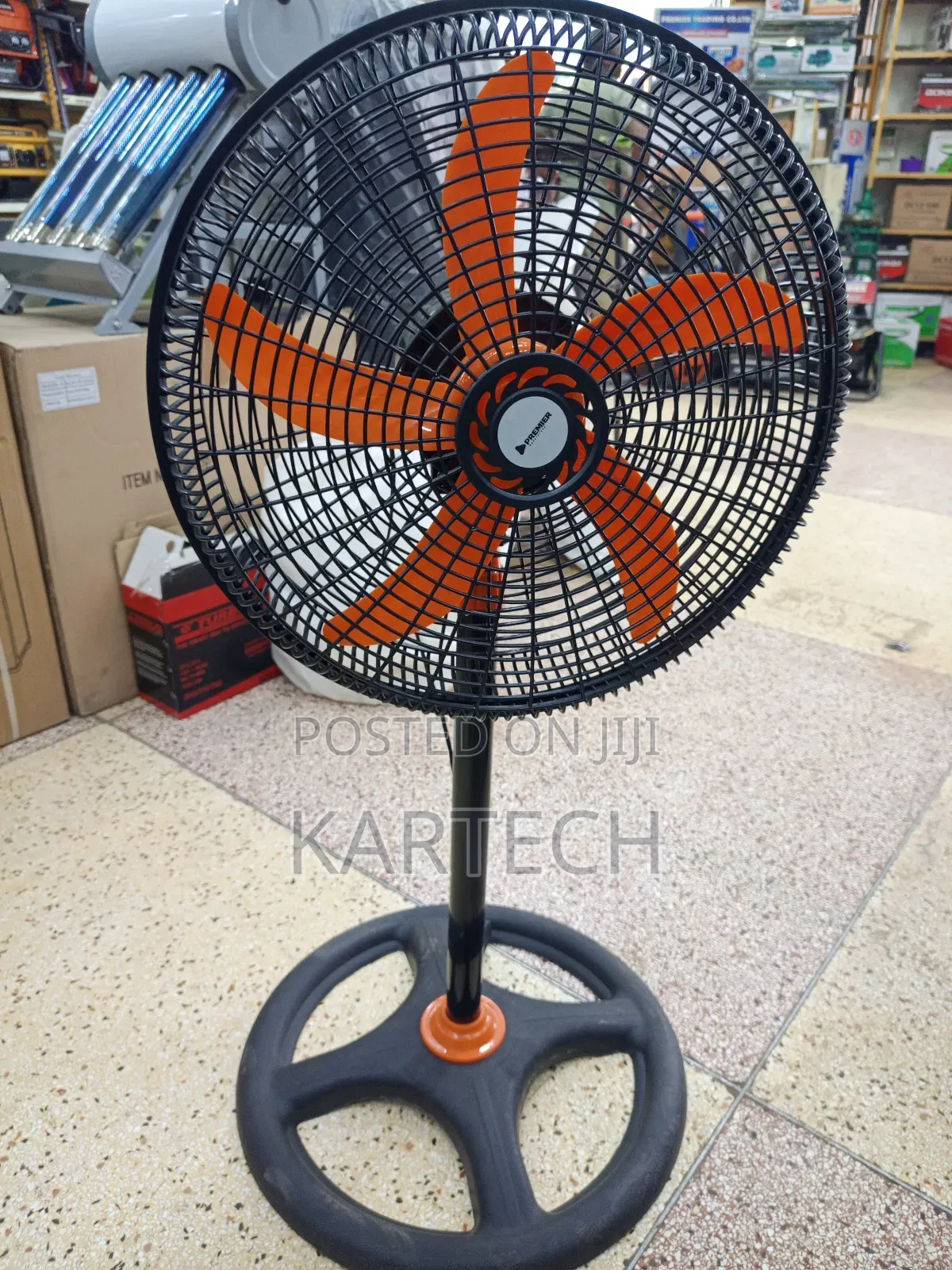 Premier 18" Stand Fan With Round Stable Base