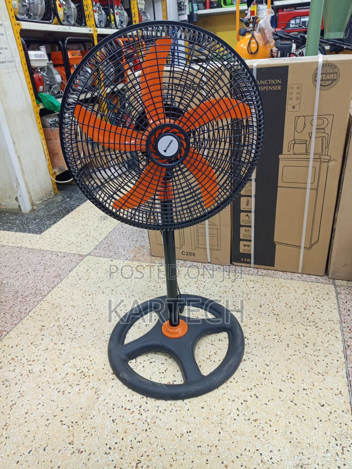 Premier 18-Inch 5 Blades Standing Fan With Round Base