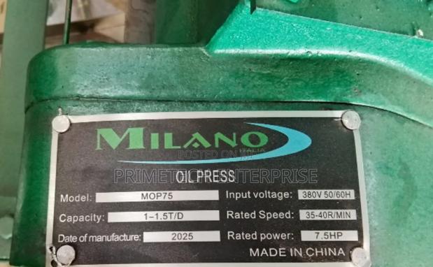 Milano Oil Press Machine 7.5hp - thumbnail 2