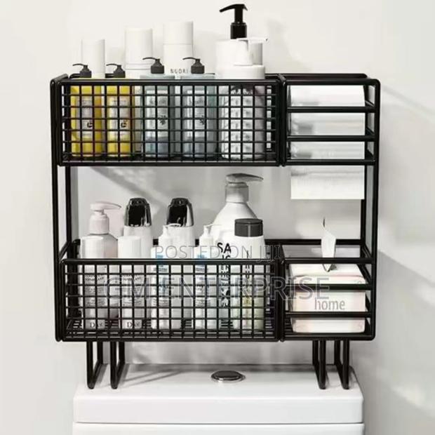 *Double Layer Over the Toilet Rack/Shelf Bathroom 2
