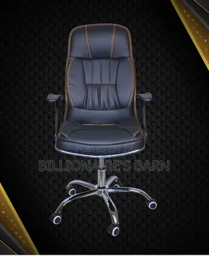 Durable Executive Leather Office Chair — Fits Compact Office Spaces