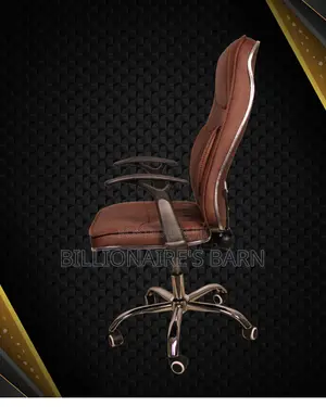 Ergonomic Executive Leather Chair | High-Back Nylon Castors