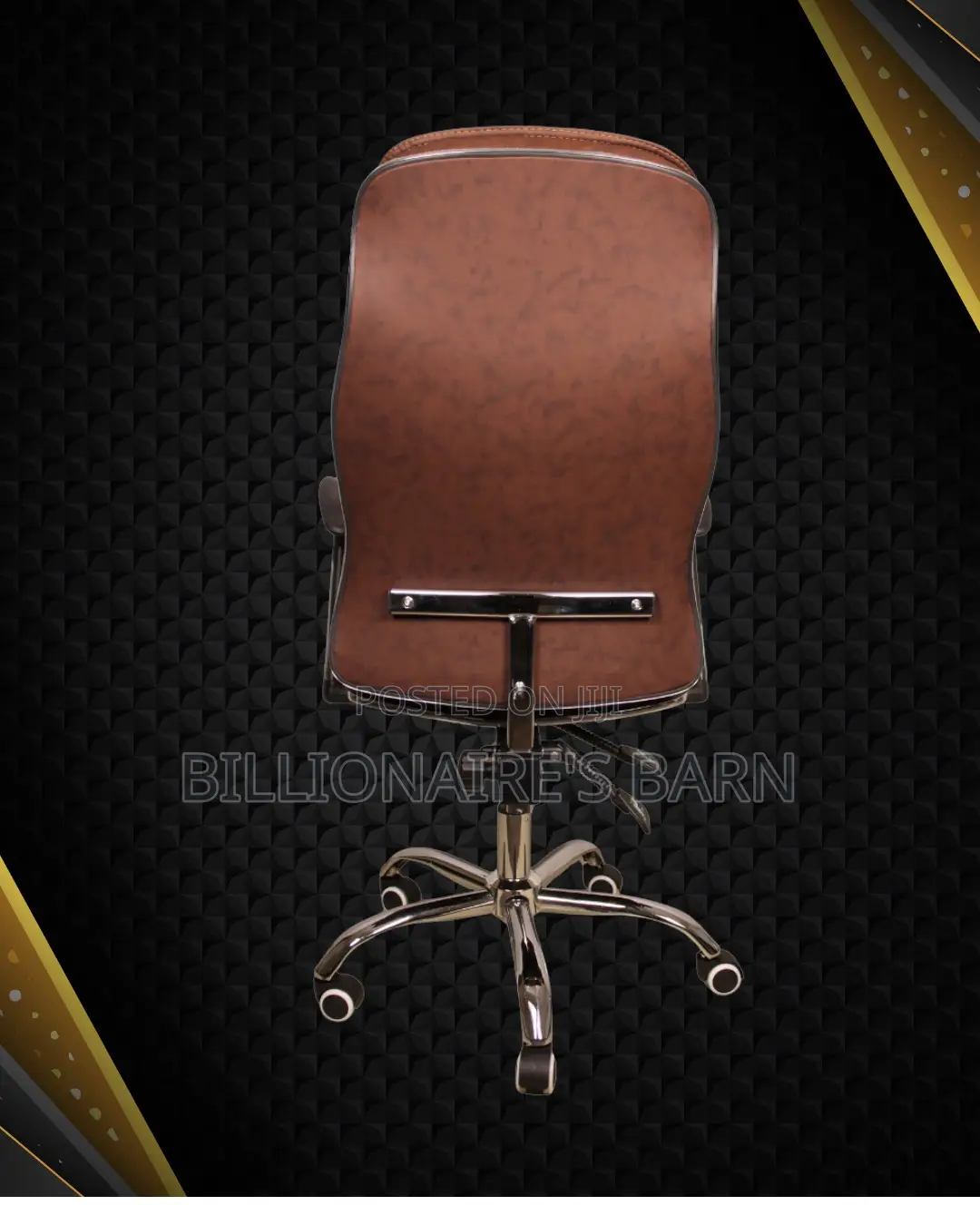 Ergonomic Executive Leather Chair | High-Back Nylon Castors