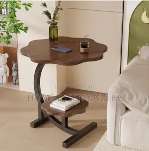 Double Layer Coffee Table/Side Table Wooden-White Brown
