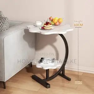 Double Layer Coffee Table/Side Table Wooden-White Brown