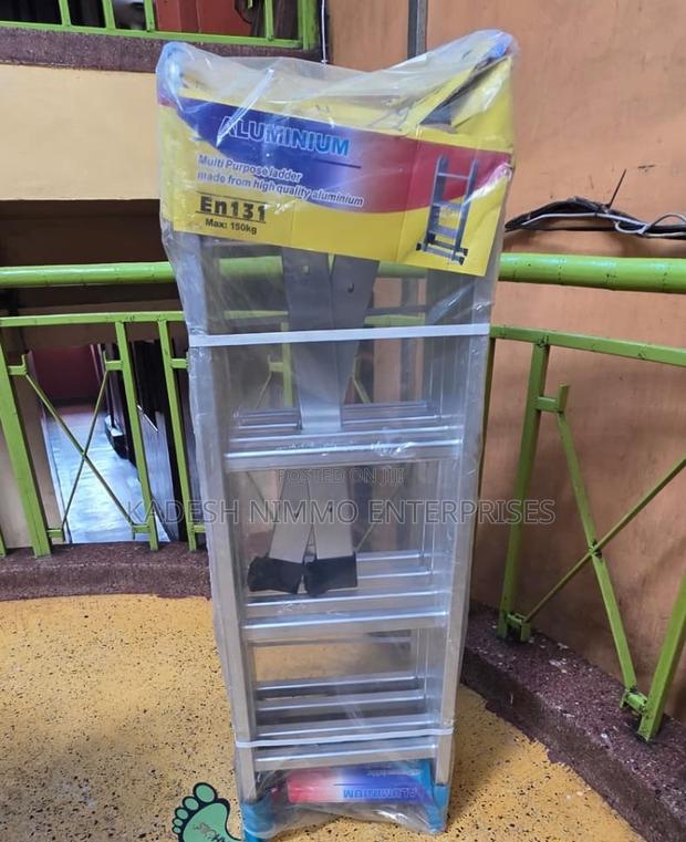 Aluminium Ladder 4 Steps – 3.7m Strong Durable - main view