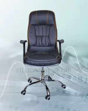 Executive Leather Office Chair | Ergonomic Steel Frame
