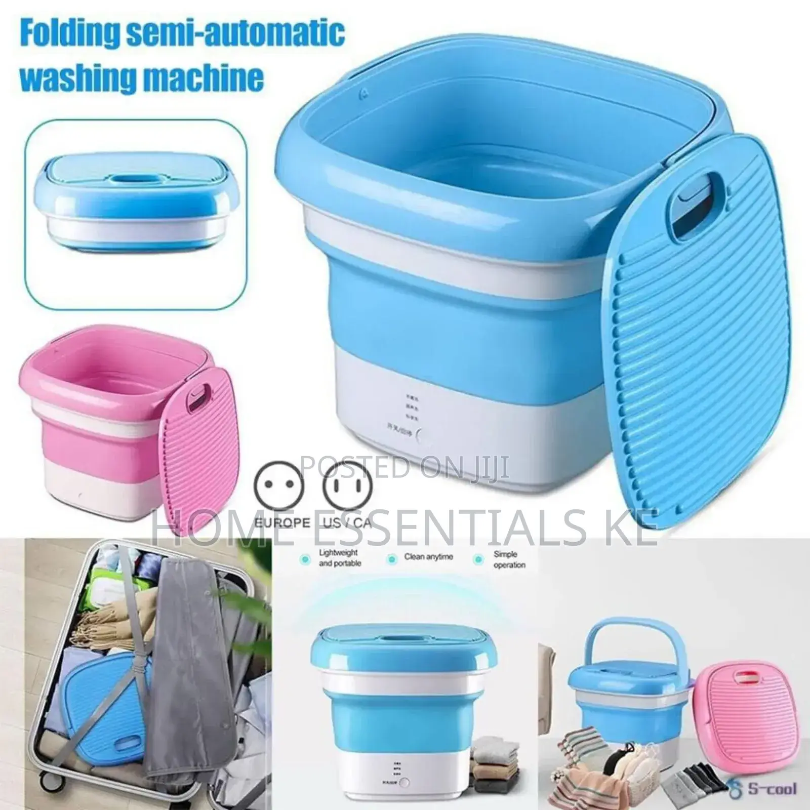 10l Portable Collapsible Washing Machine With Dryer
