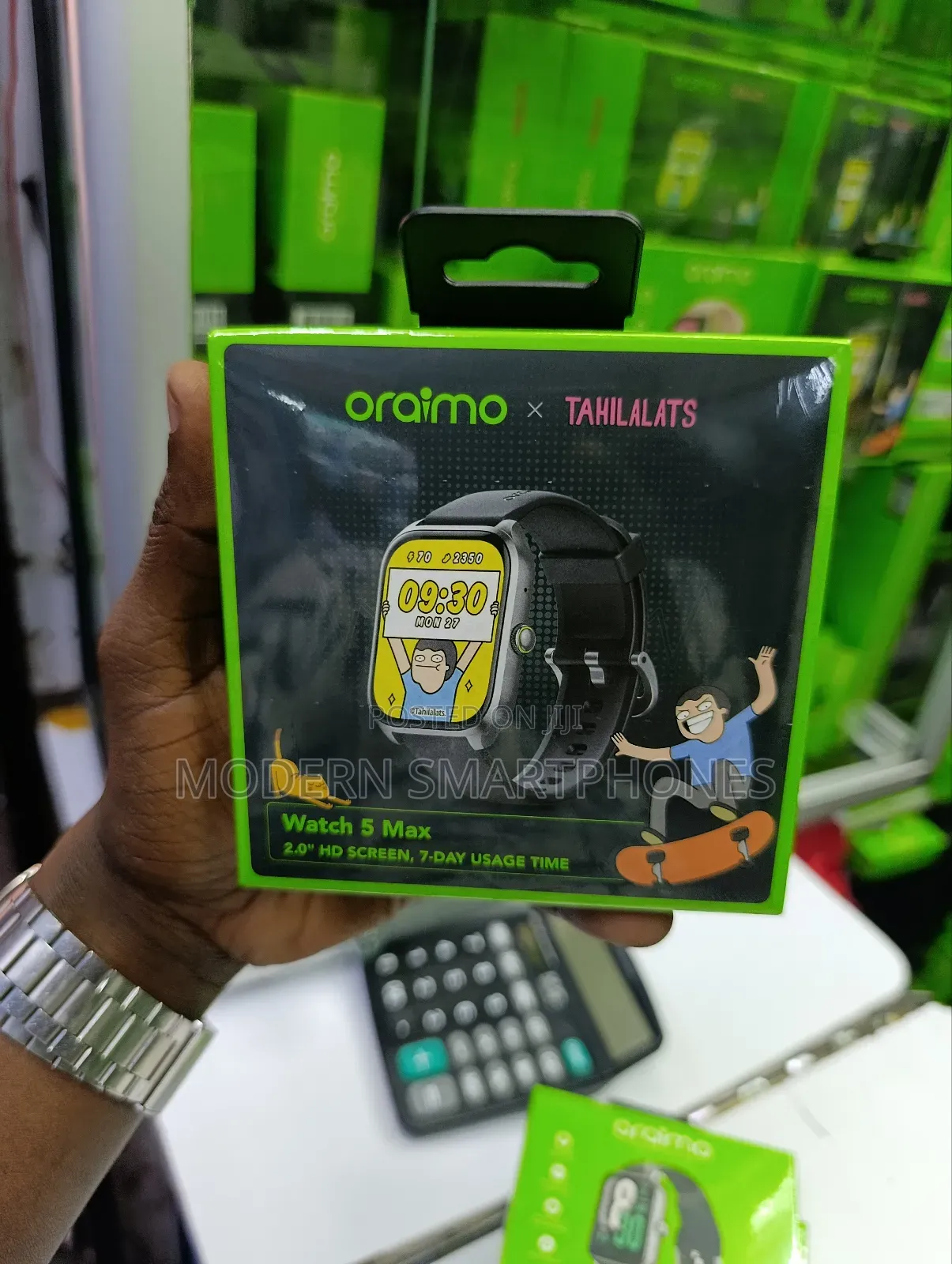 Oraimo X Tahilalats Smartwatch Watch 5 Max Osw-804 Large Screen 2.01''