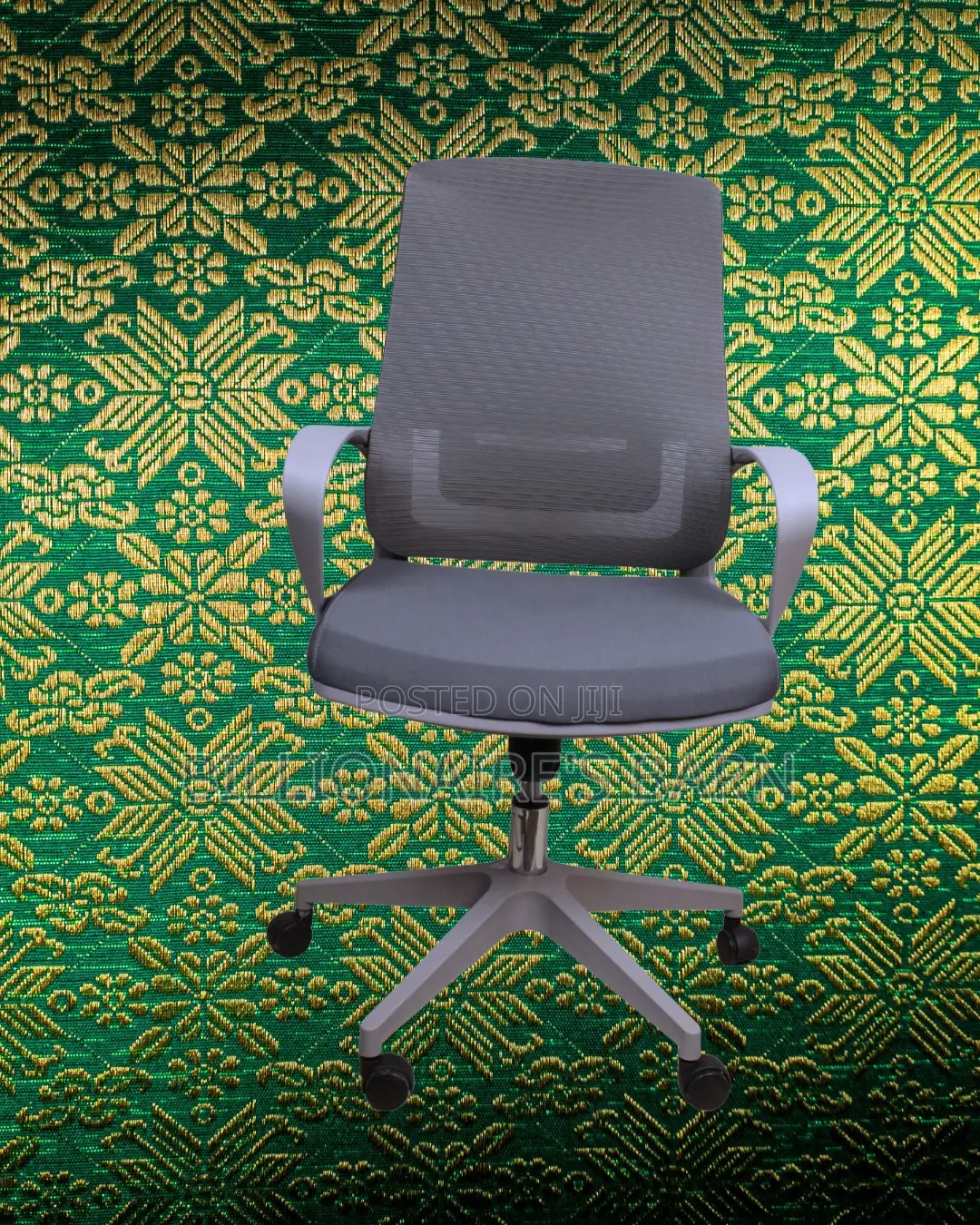 Grey Ergonomic Mesh Office Chair | Supportive Steel Frame