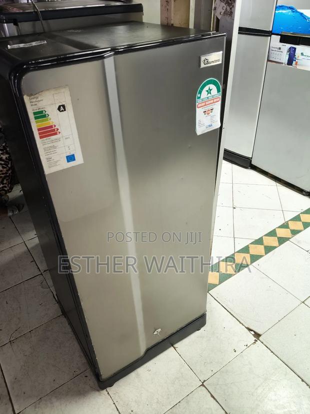 Silver Ramtoms Single Door Fridge - main view