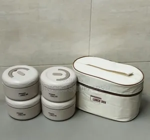 *3 Layers Portable Stainless Steel Round Lunch Box With Insulatedlunch