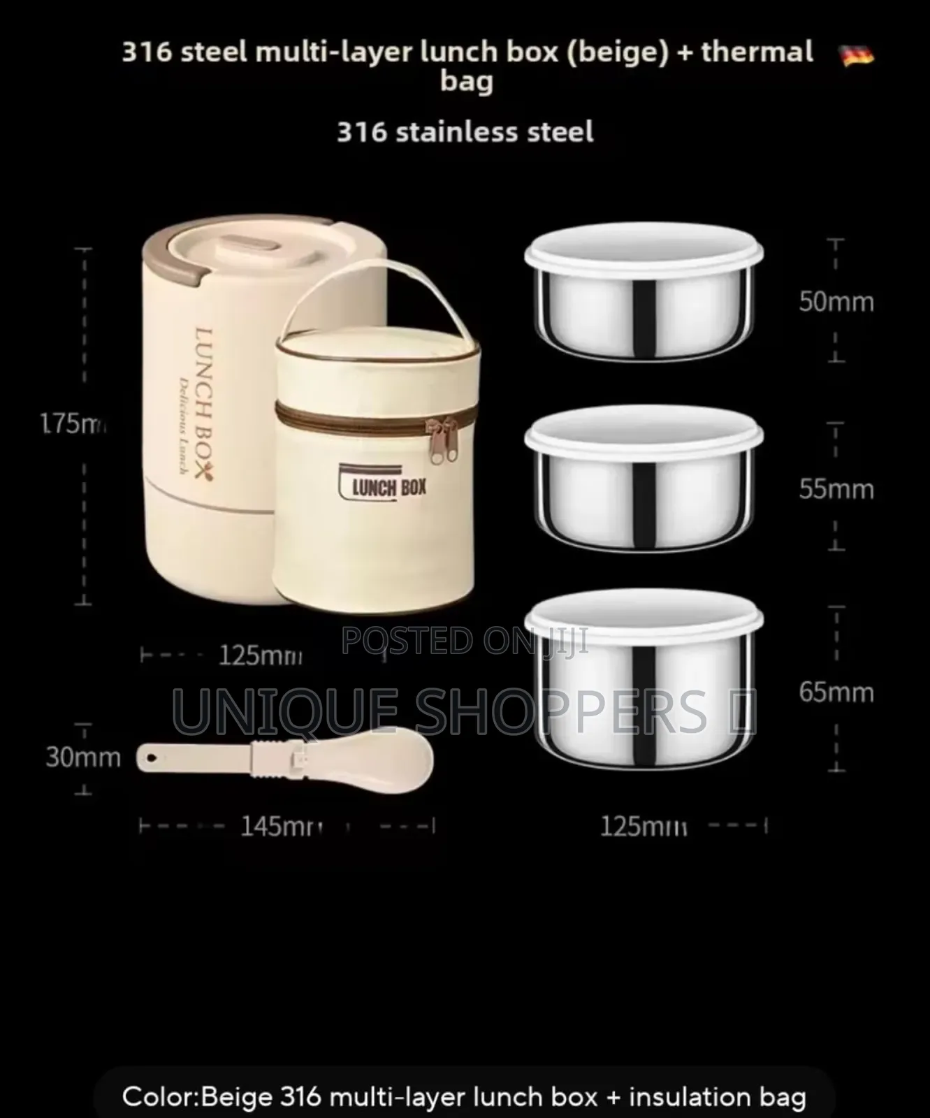 *6 in 1 Lunch Insulated Set Combo*