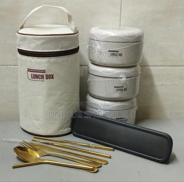 4 in 1 Lunch Insulated Set With Dining Cutlely - thumbnail 3