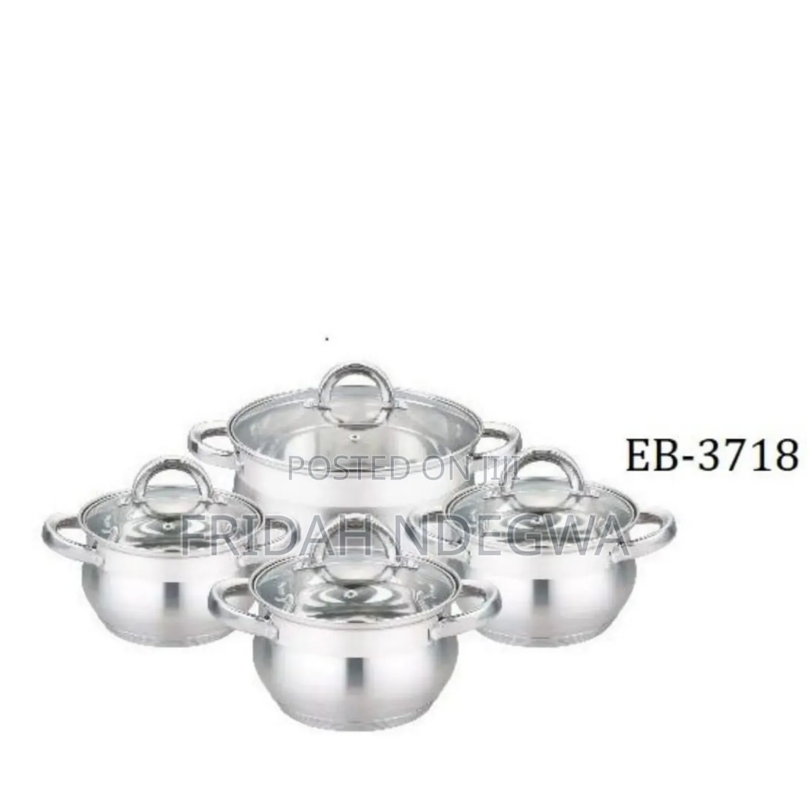 *8pc Edenburg Stainless Steel Cookware