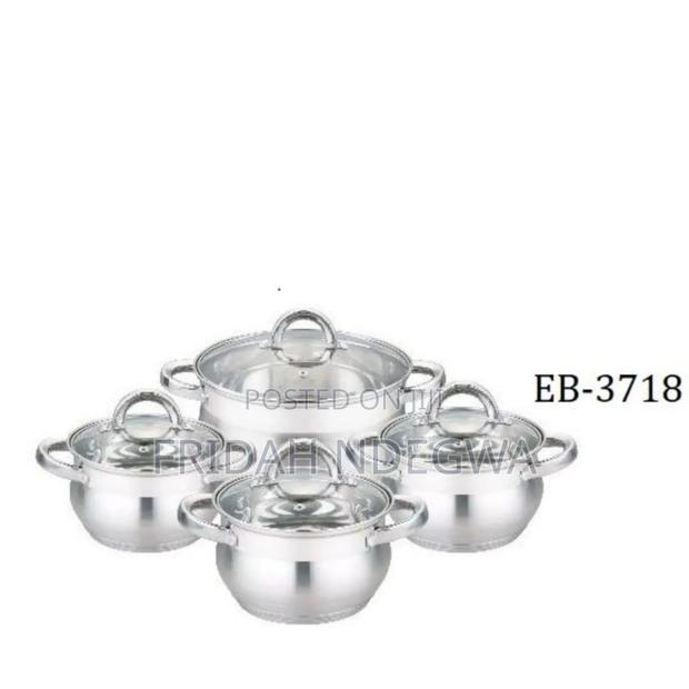 *8pc Edenburg Stainless Steel Cookware - main view