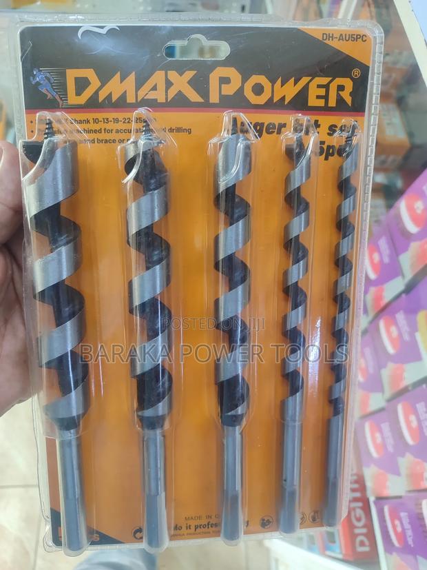 Wood Auger Bit Set Of 10,13,19,22 And 25