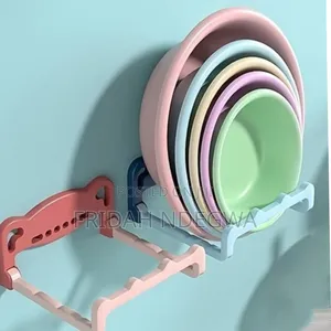 Multipurpose Wall Mounted Washbasin / Pot Lid Rack Holder