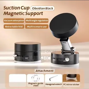 Foldable Magnetic Car/Home Phone Holder With a Suction Cup*