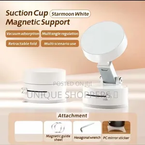 Foldable Magnetic Car/Home Phone Holder With a Suction Cup*