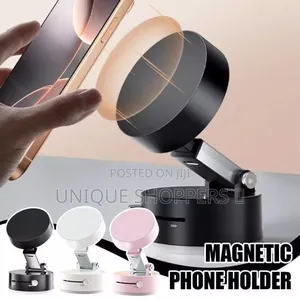Foldable Magnetic Car/Home Phone Holder With a Suction Cup*