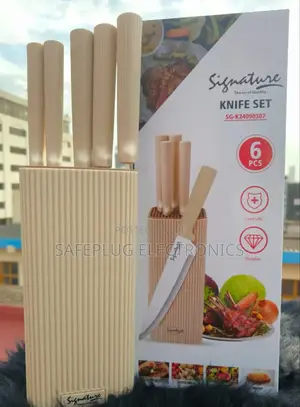 Signature 6 Pieces Diamond Quality Knife Set (Black Brown Set)