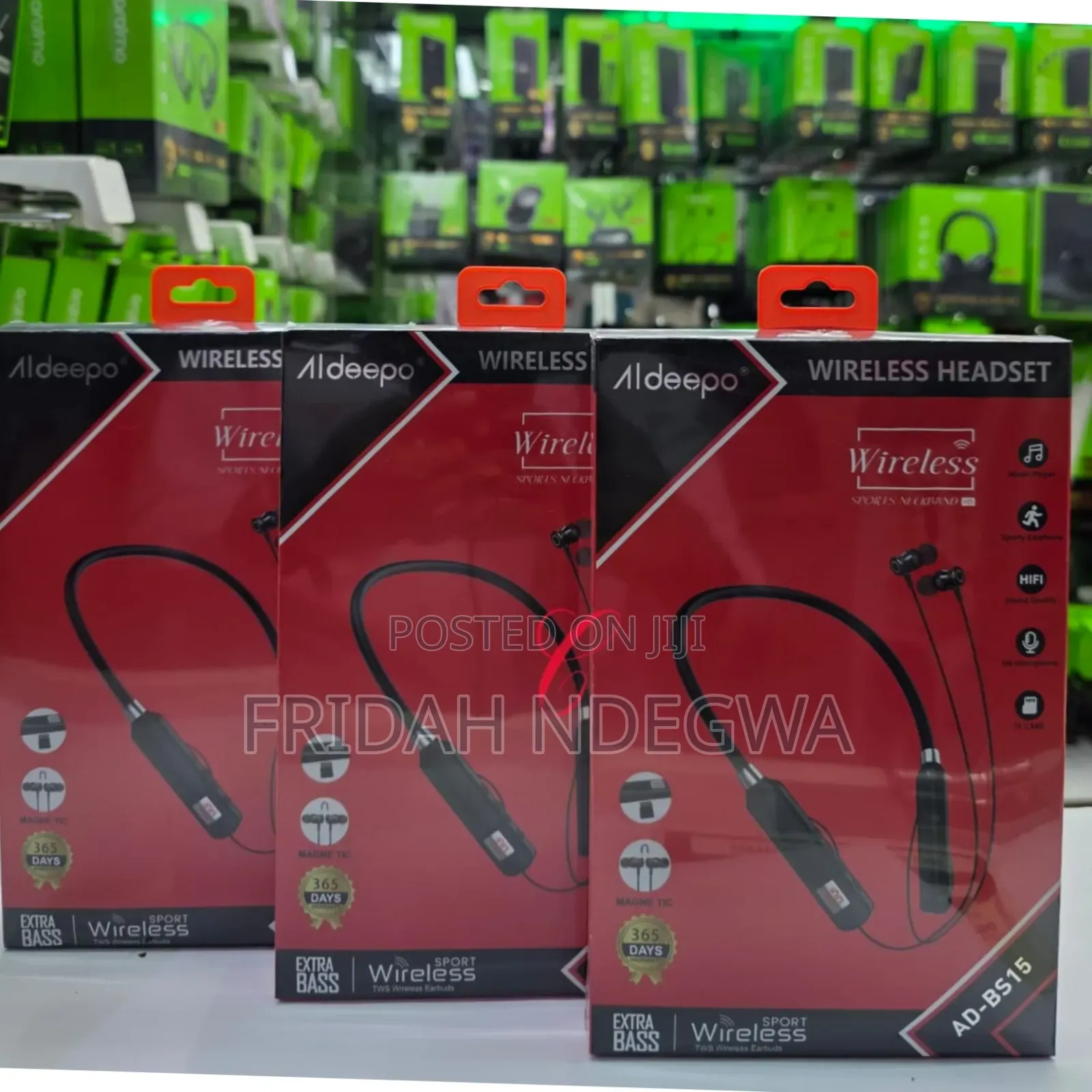 Aldeepo Ad-Bs15 Wireless Sport Neckband *With Memory Card Slot