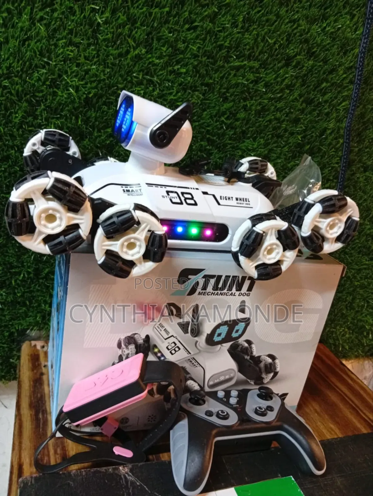 Rechargeable Stunt Dog With a Remote and a Hand Gesture Control