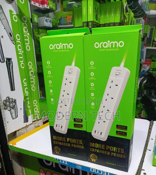 Oraimo Ows-U351 Powerhub C 2m 4-Ac 3-Usb Power Strip Extension