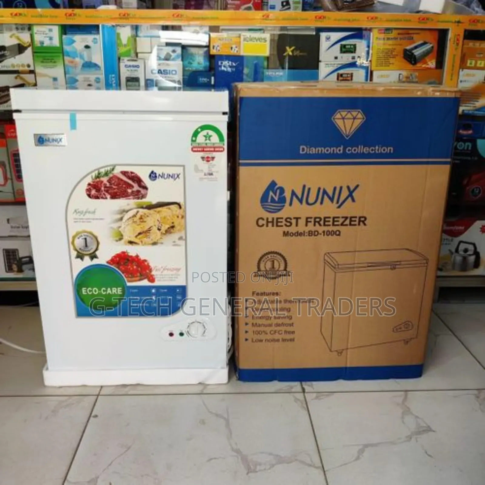 Nunix 100l Energy Saver Chest Freezer-white