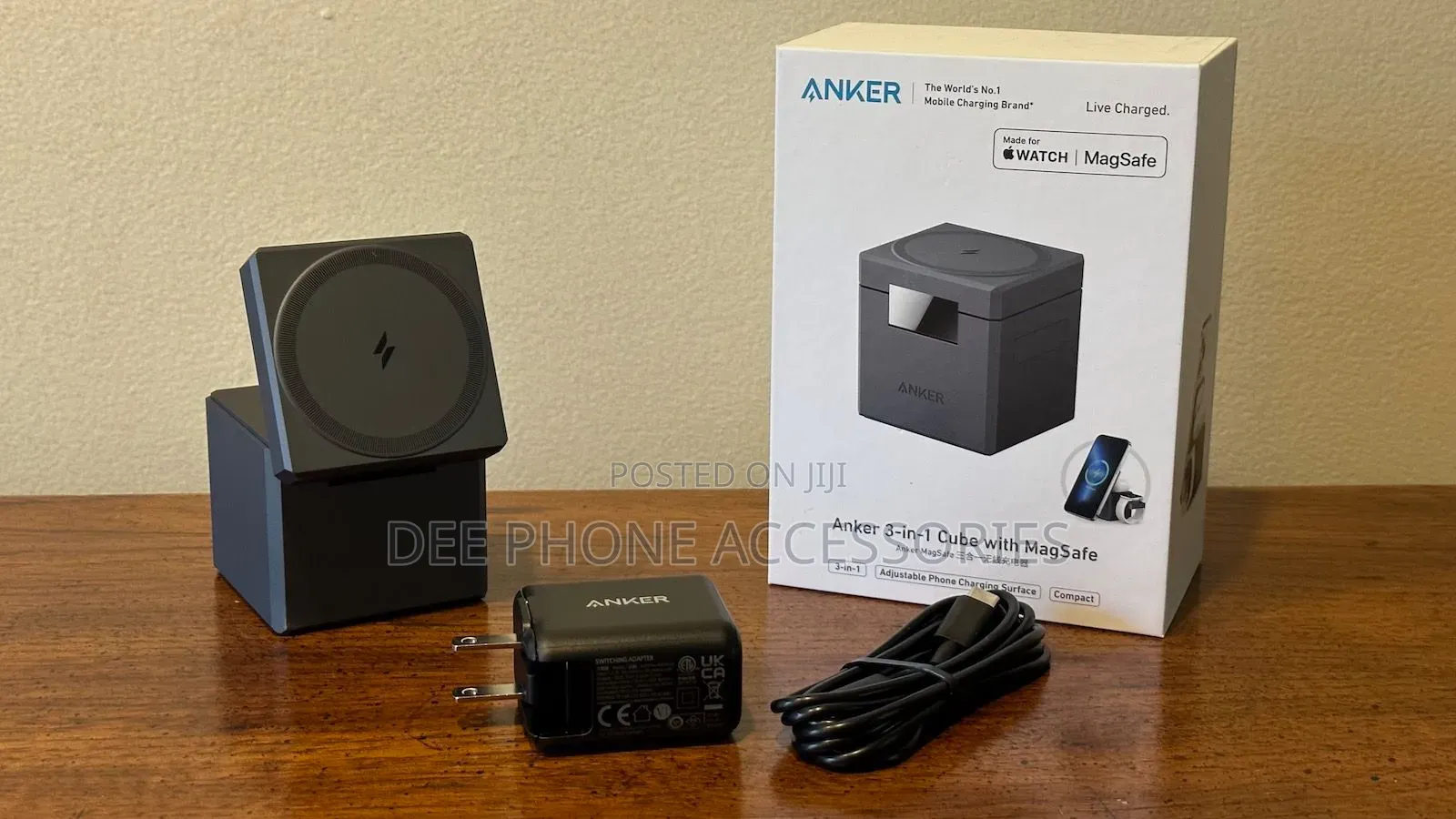 Anker 3 in 1 Cube With Magsafe Witreless Charging Station