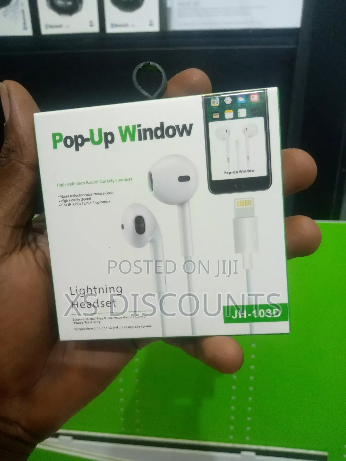 Pop Up Window Lightning Headset