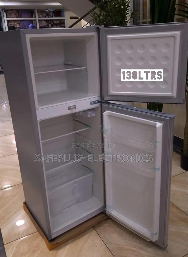 138 Litres Volsmart Top Mount Freezer Fridge - Silver Gray (Spacious) - main view