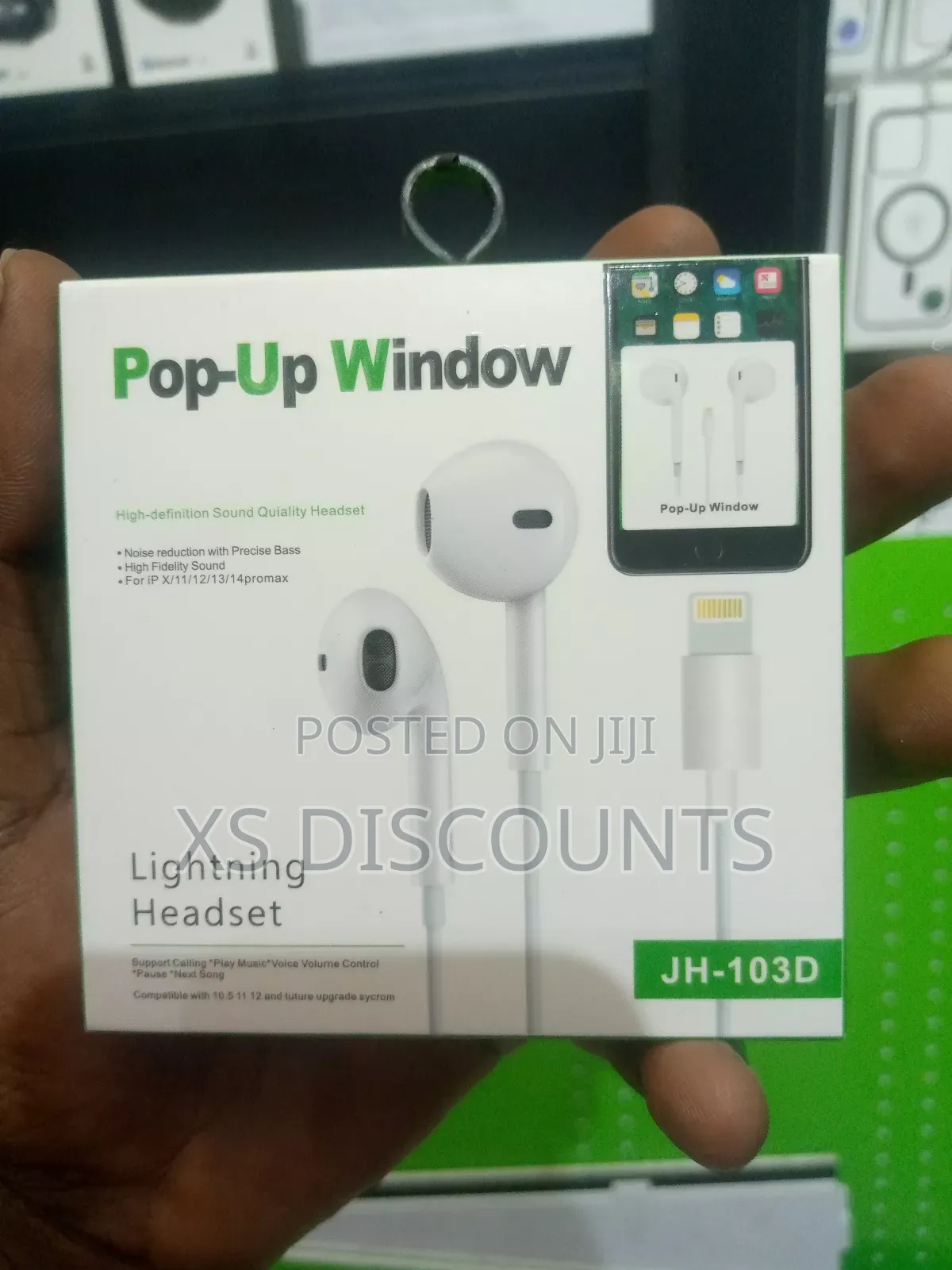 Pop Up Window Lightning Headset