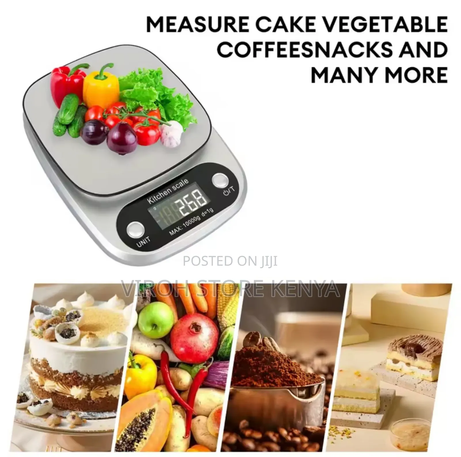 10kgs Stainless Steel Kitchen Scale Digital Weighing Machine