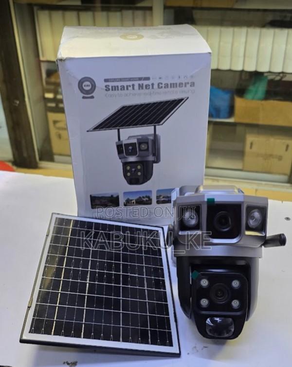 Dual Lens 4g Solar Smart Wireless Camera With Full Color + Audio