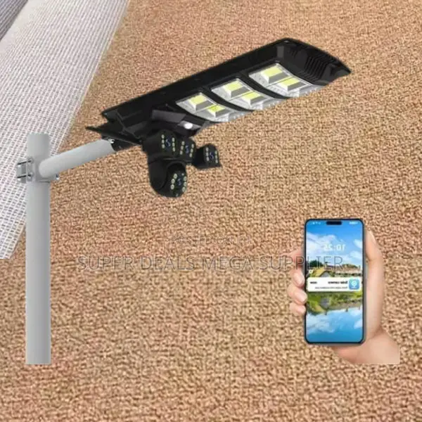 Outdoor 2-in-1 450 Watts Solar Led Street Lamp With PTZ CCTV Camera