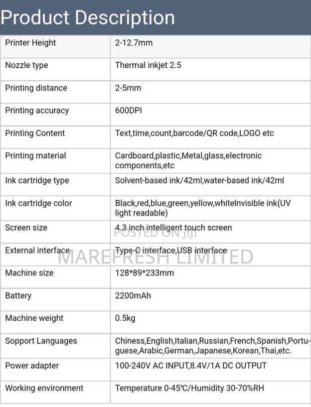 Handheld Intelligent Inkjet Printer - thumbnail 5