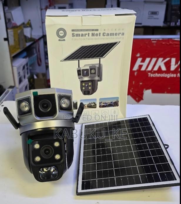 Wireless 4mp 4g Dual Lens V380 Pro Solar Camera