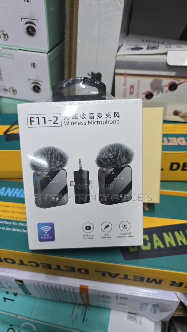F11-2 Dual Wireless Lavalier Microphones For Phone & Camera - thumbnail 2
