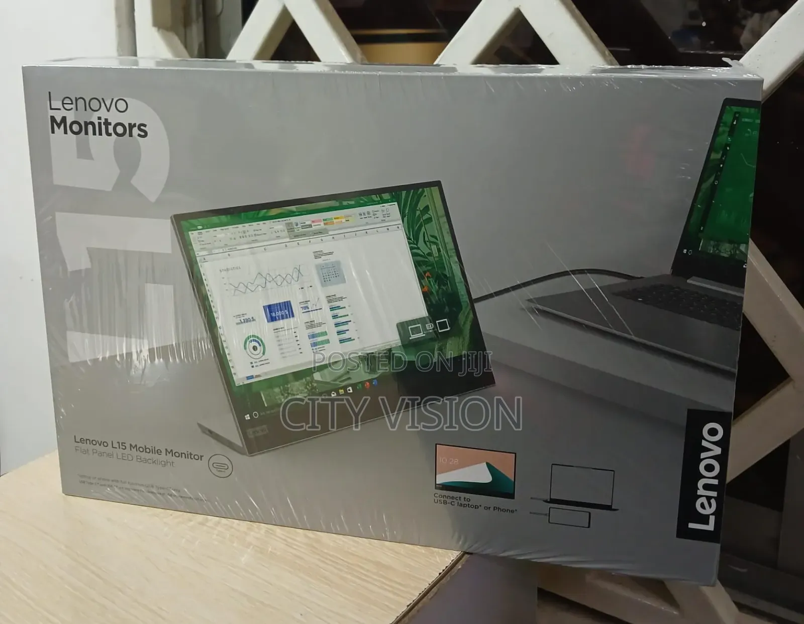 Lenovo L15 15.6" FHD Usb-C Portable Monitor