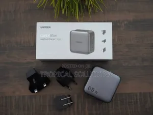 Ugreen 65w 3-Port Gan Fast Charger With Interchangeable Plug Cd296